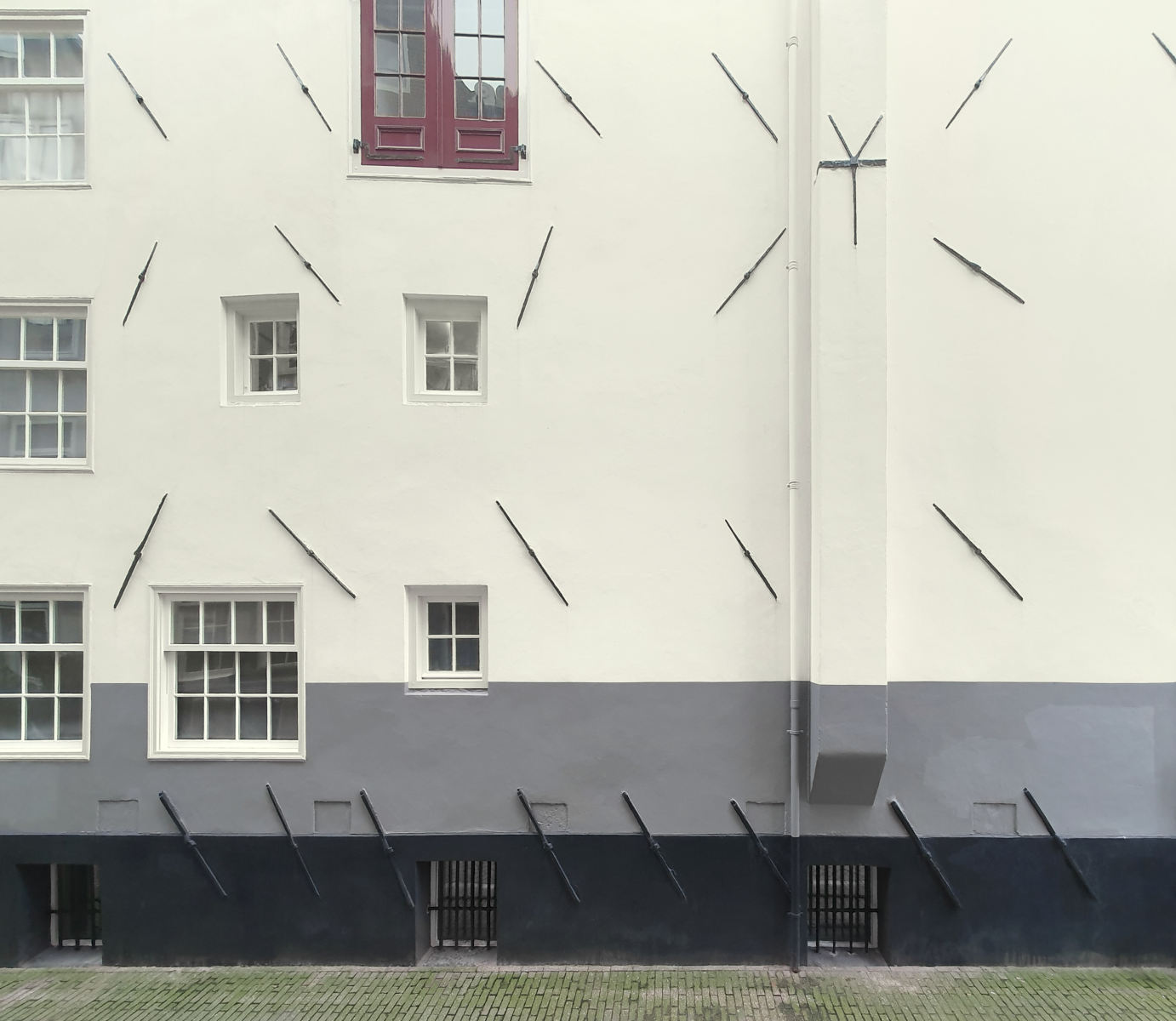 Untitled (Wall Painting with Facade Anchors) 2026 sn84964 Wjm Kok